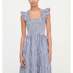 Hill House Ellie Nap Dress - Striped Blue and White Women's Dress